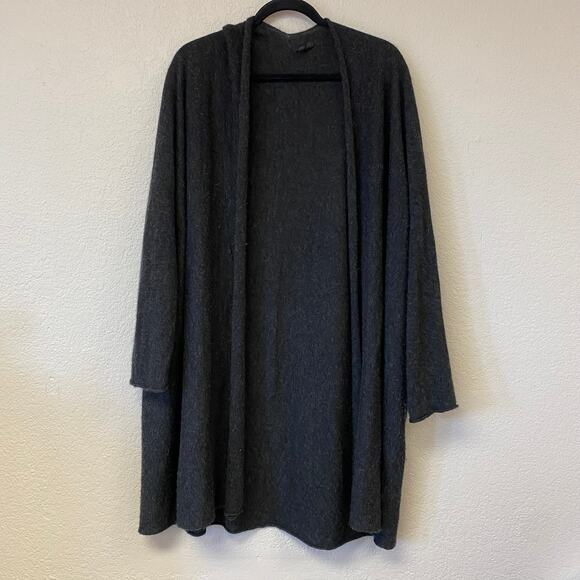 The Row Cashmere Silk Open Front Cardigan Small Black - Picture 1 of 5